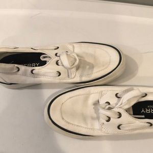 white Sperry shoes